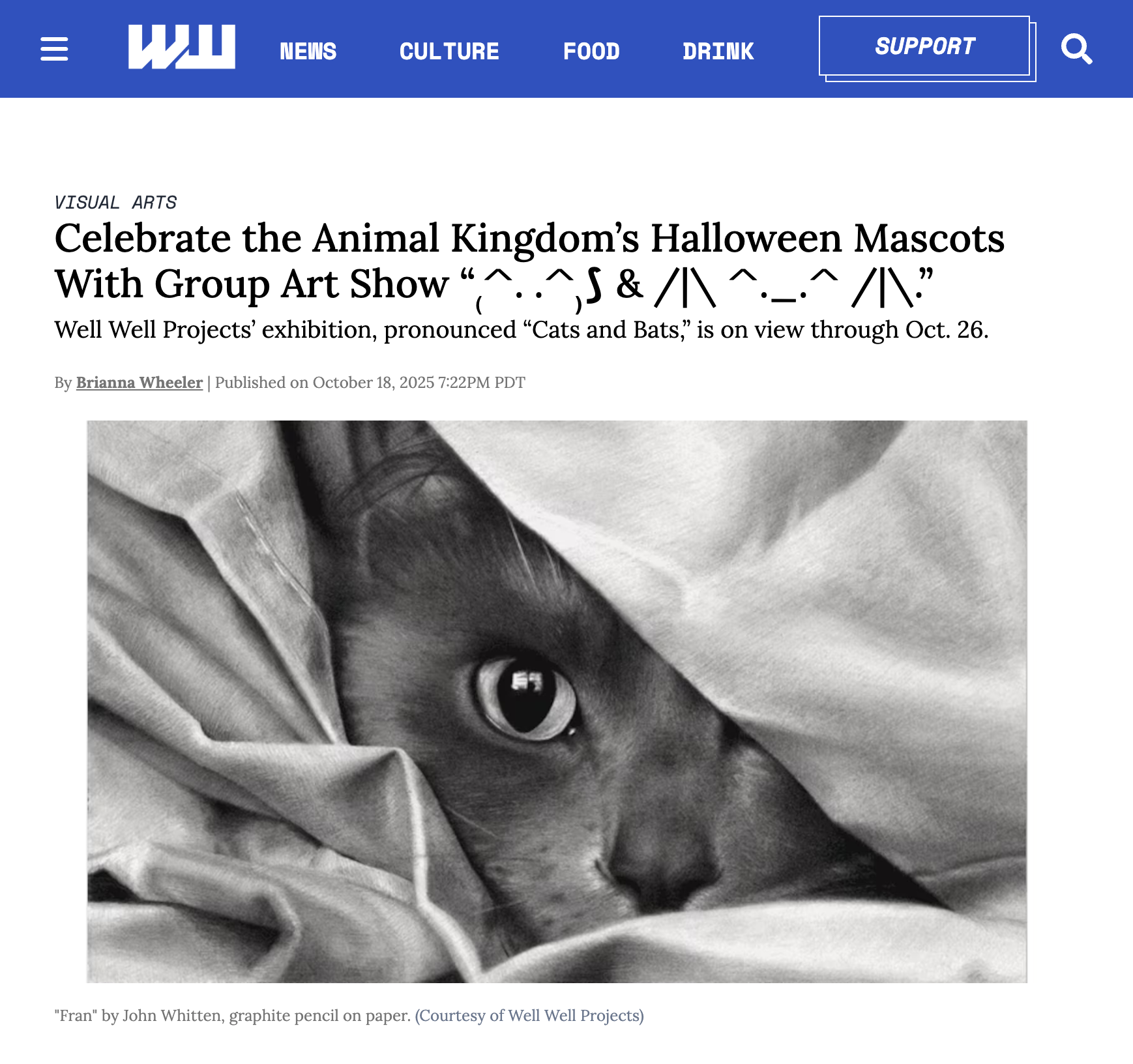 ₍^. .^₎⟆ & /|\ ^._.^ /|\ reviewed for Willamette Week