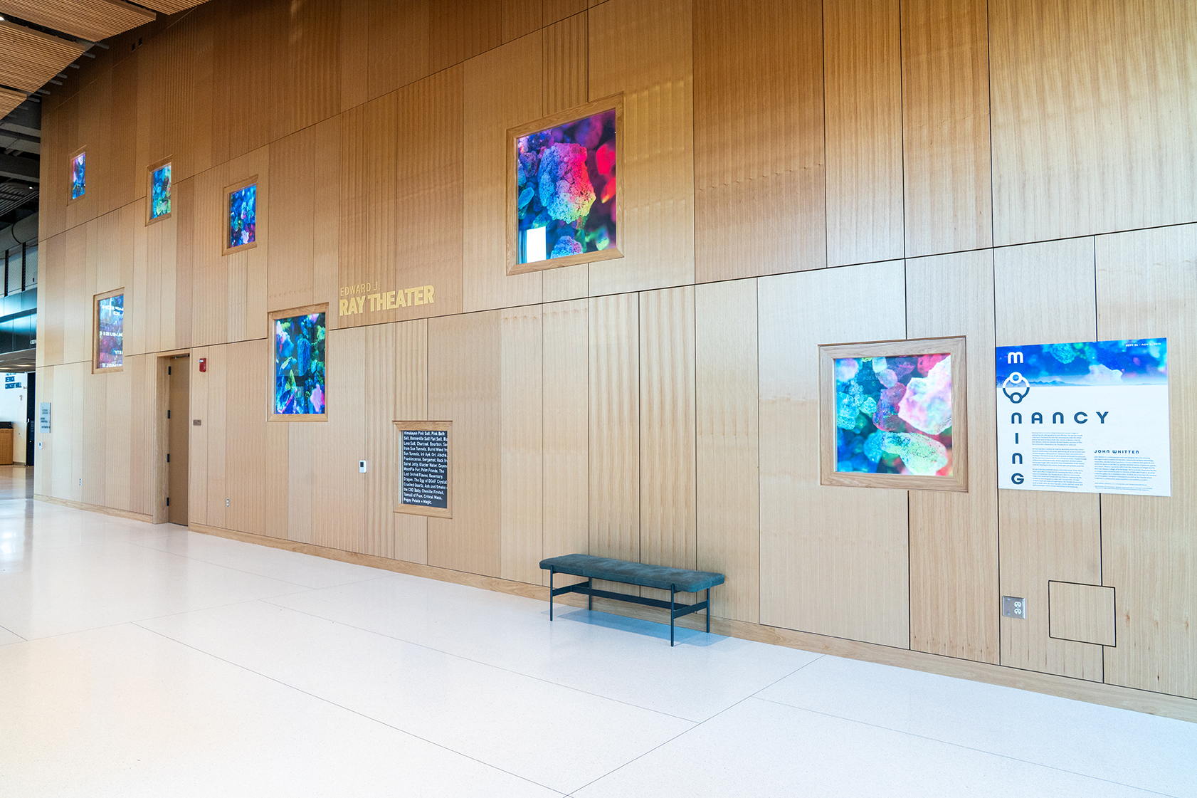 Mooning Nancy installed at Patricia Valian Reeser Center for the Creative Arts in Corvallis, OR